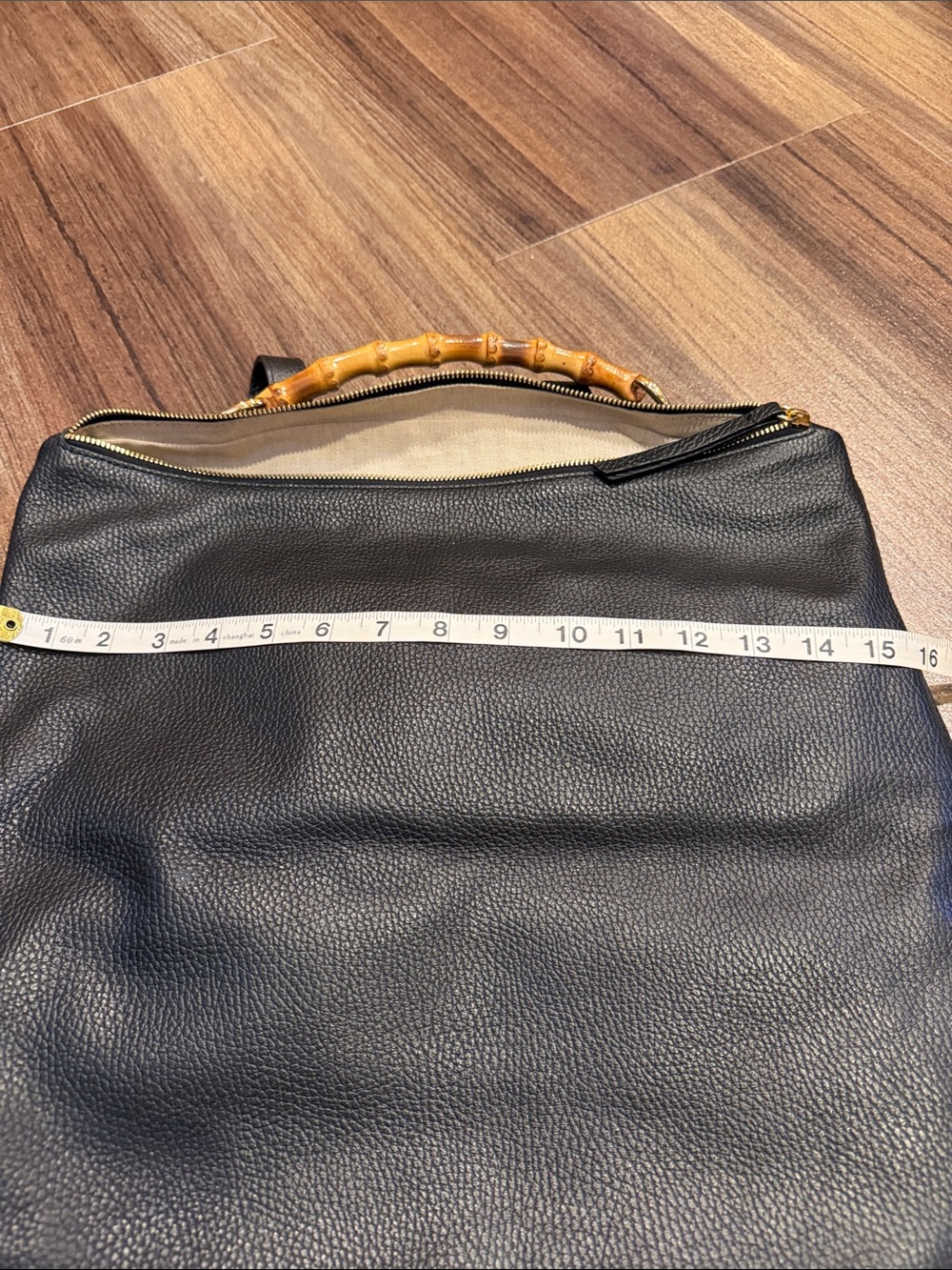 NWOT Bamboo ELISABETTA ITALIAN LEATHER BACKPACK - Picture 6 of 6